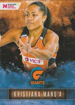 2018 Tap 'N' Play Suncorp Super Netball #26 Kristiana Manu'a Front